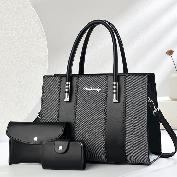 Damen elegante Shopper-Handtasche mit abnehmbaren Geldbörsen Nord Taschen
