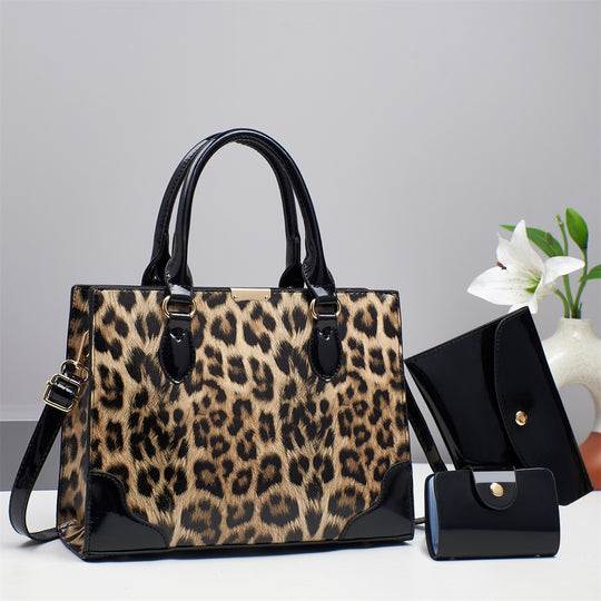 Damen elegante Handtasche mit animalischem Muster Nord Taschen