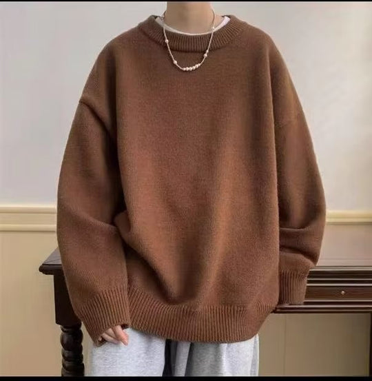 Damen Bequemer Oversized Pullover Nord Taschen