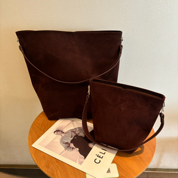 Damen handliche Wildledertasche Set Nord Taschen