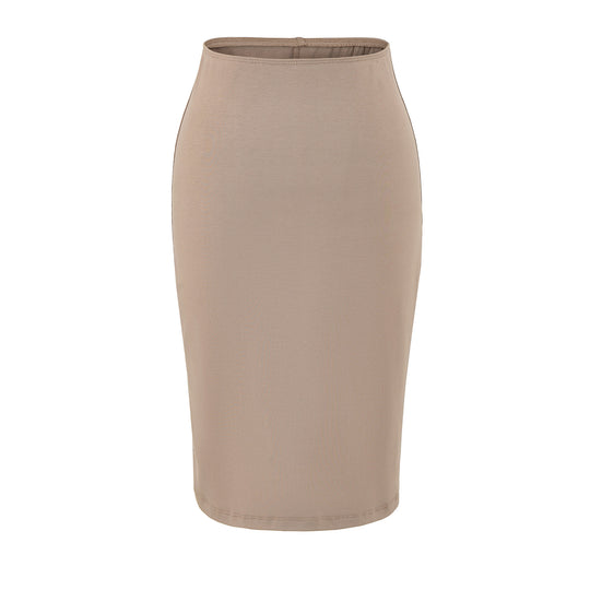Damen Figurnaher Midirock aus Feinstrick mit elastischem Bund Nord Taschen