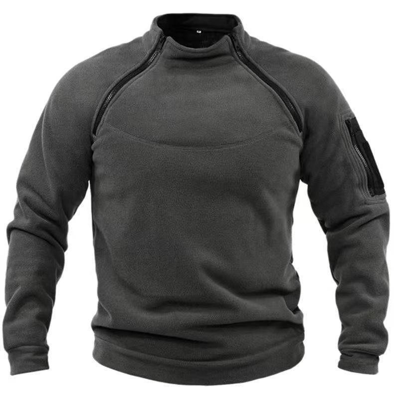 Herren Utility-Sweatshirt mit Schulter-Reißverschlüssen und Ärmeltasche Nord Taschen