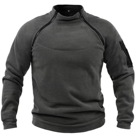 Herren Utility-Sweatshirt mit Schulter-Reißverschlüssen und Ärmeltasche Nord Taschen