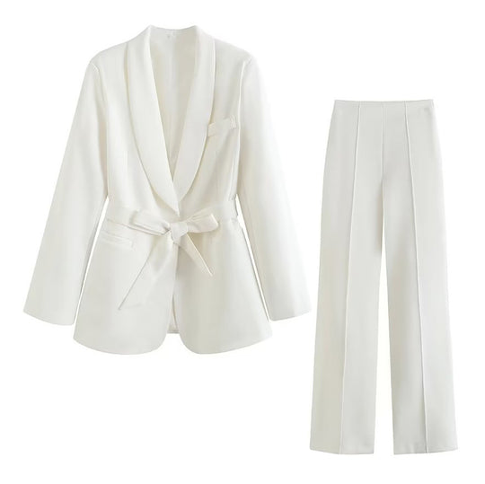 Damen Elegante High‑Waist Palazzo‑Hose mit durchgehender Bügelfalte und Clean‑Finish Nord Taschen