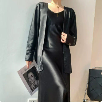 Damen Satin Robe Nord Taschen