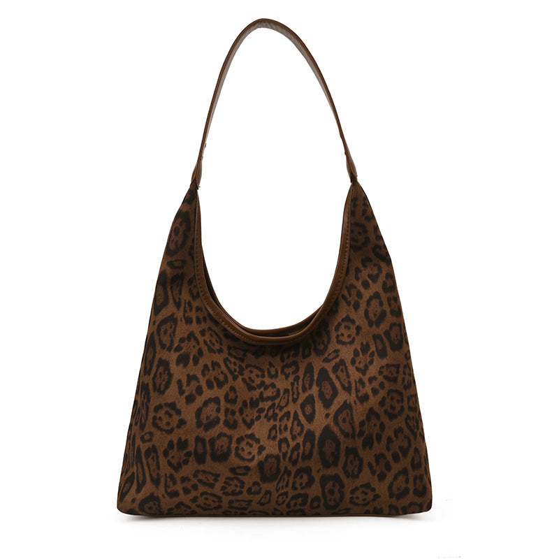 Damen elegante Hobo-Tasche aus hochwertigem Kunstleder mit attraktivem Leopardenmuster Nord Taschen