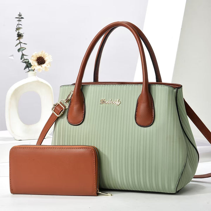 Damen Designerminitasche mit strukturiertem Obermaterial und abnehmbarem Portemonnaie Nord Taschen