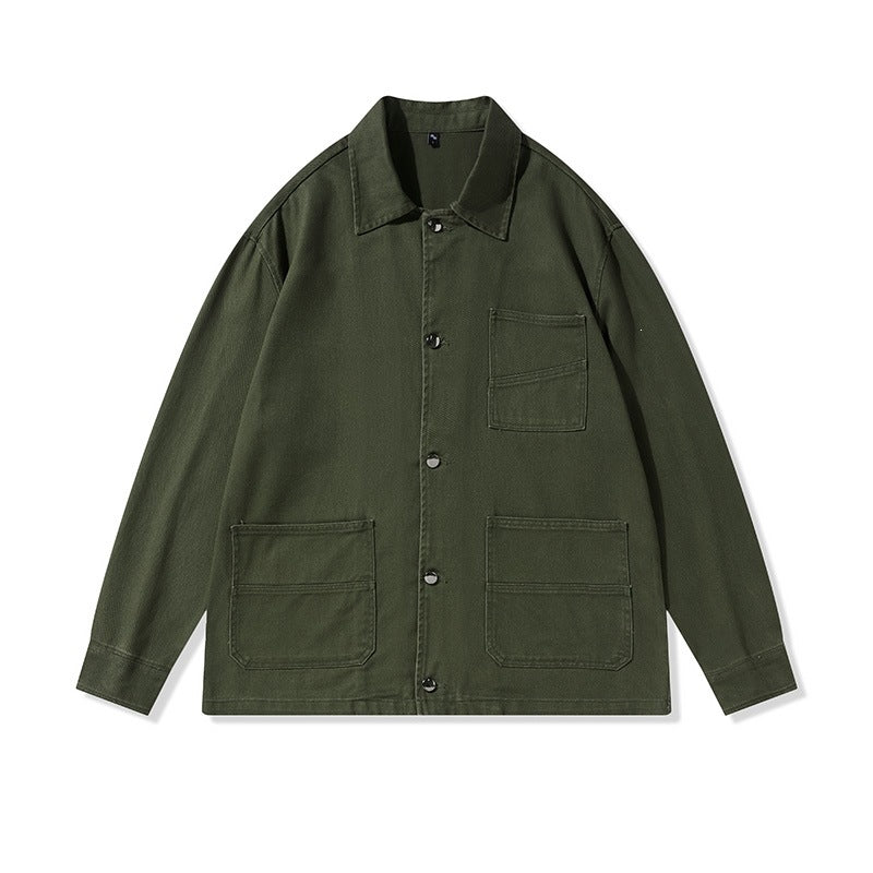 Unisex Oversize-Arbeitsjacke im Overshirt‑Stil aus Canvas mit aufgesetzten Taschen Nord Taschen