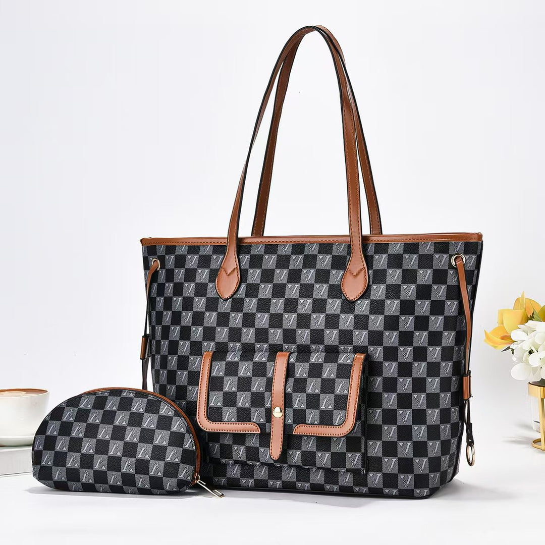 Damen geräumige Handtasche mit praktischer Klapptasche Nord Taschen