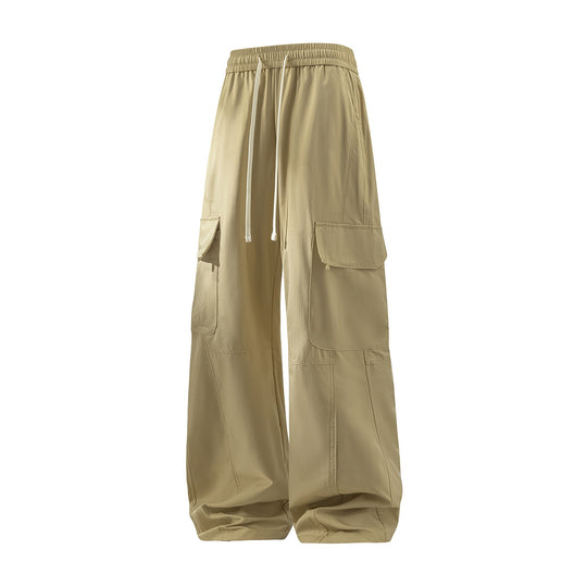 Herren Weite Cargo-Hose mit Tunnelzugbund, Utility‑Klappentaschen & entspannter Baggy‑Silhouette Nord Taschen