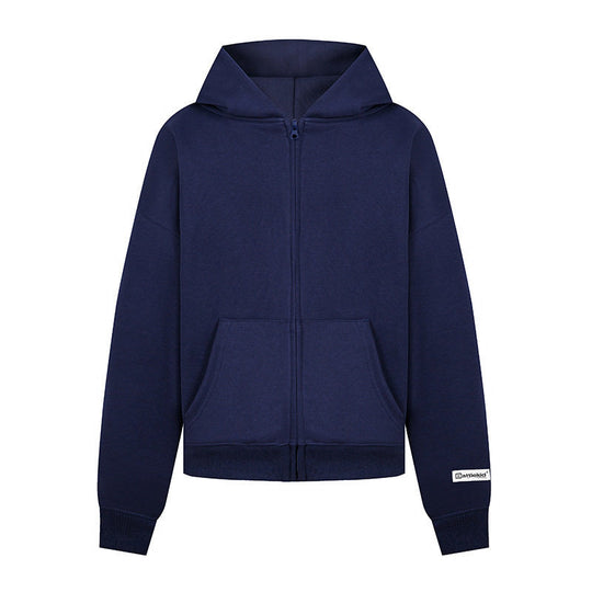 Damen Kapuzen‑Sweatjacke mit durchgehendem Reißverschluss, Kängurutasche und relaxed Fit Nord Taschen