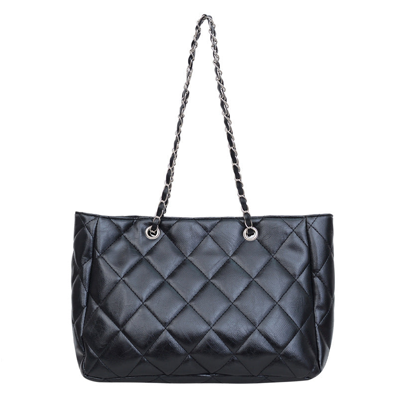 Damen Schultertasche aus hochwertigem Kunstleder mit angesagtem Steppmuster Nord Taschen