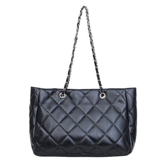 Damen Schultertasche aus hochwertigem Kunstleder mit angesagtem Steppmuster Nord Taschen
