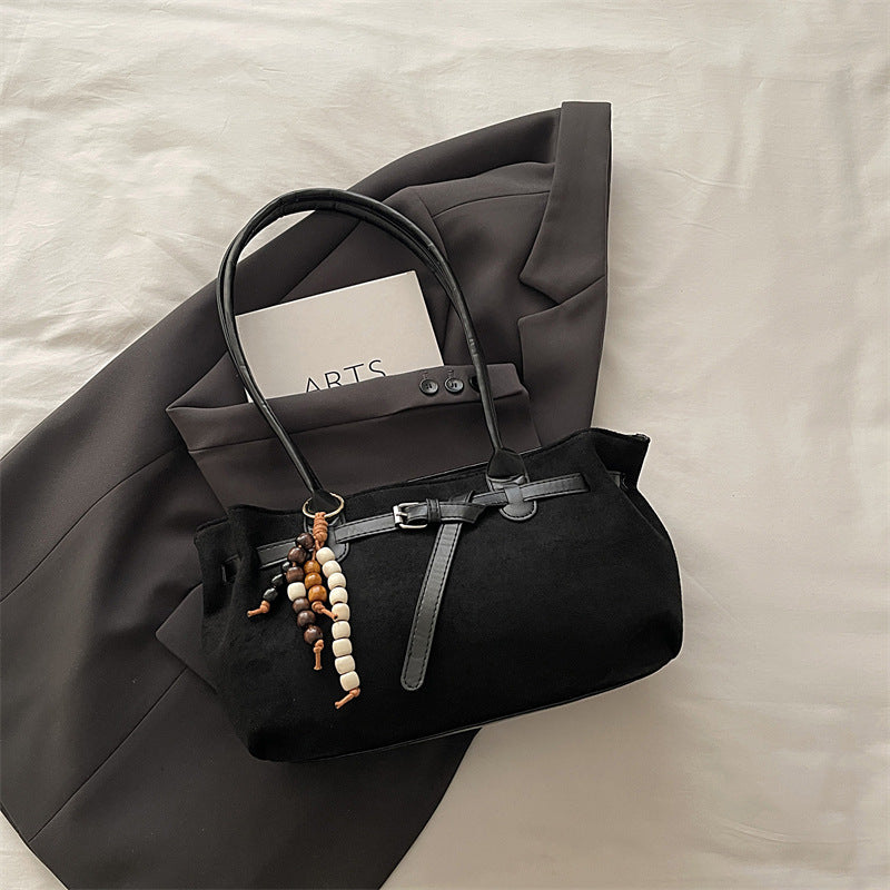 Damen tragbare Handtasche mit dekorativem Anhänger Nord Taschen