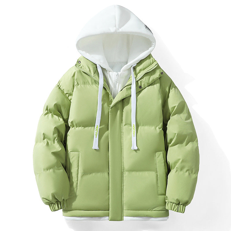 Unisex Wattierte Kapuzen‑Steppjacke mit Double‑Layer Kapuze und elastischen Bündchen Nord Taschen