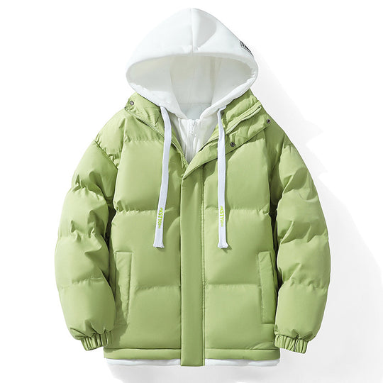 Unisex Wattierte Kapuzen‑Steppjacke mit Double‑Layer Kapuze und elastischen Bündchen Nord Taschen