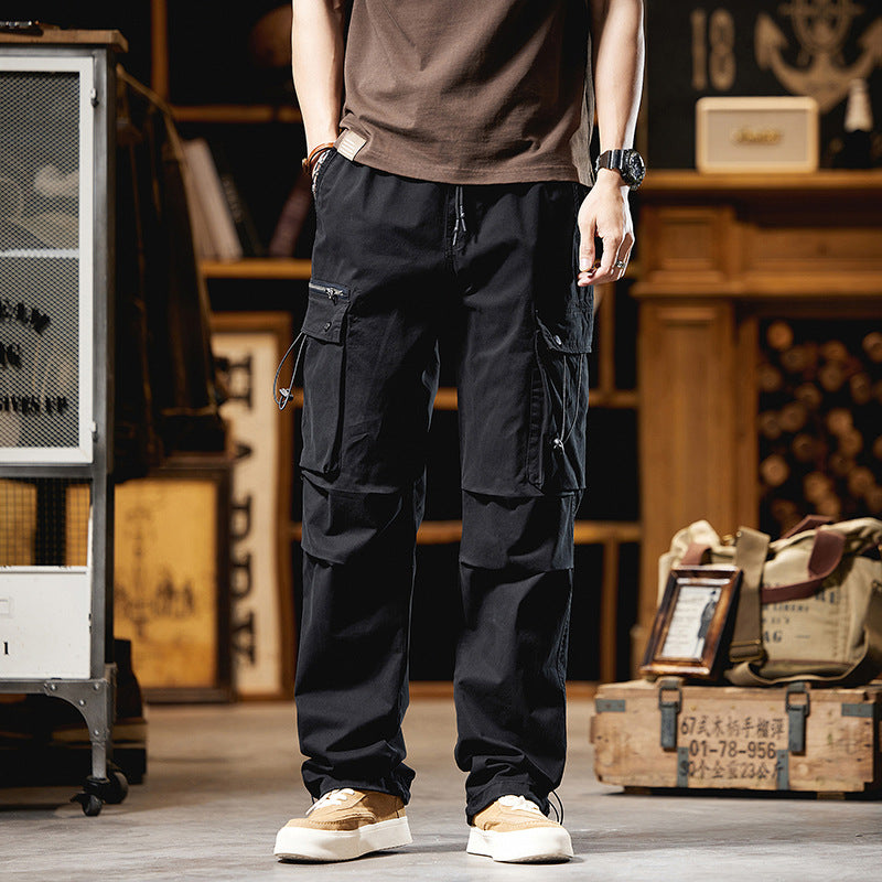 Herren Cargohose im Utility-Look mit Multifunktionstaschen und Kordelzug Nord Taschen