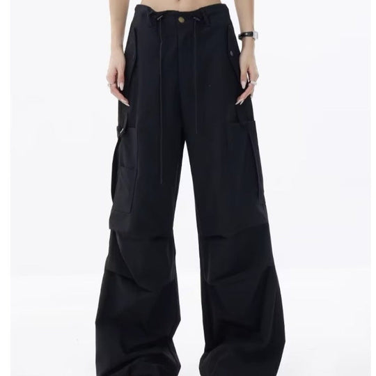Damen Cargo-Hose im lässigen Oversized-Schnitt mit praktischen Taschen und verstellbarem Bund Nord Taschen