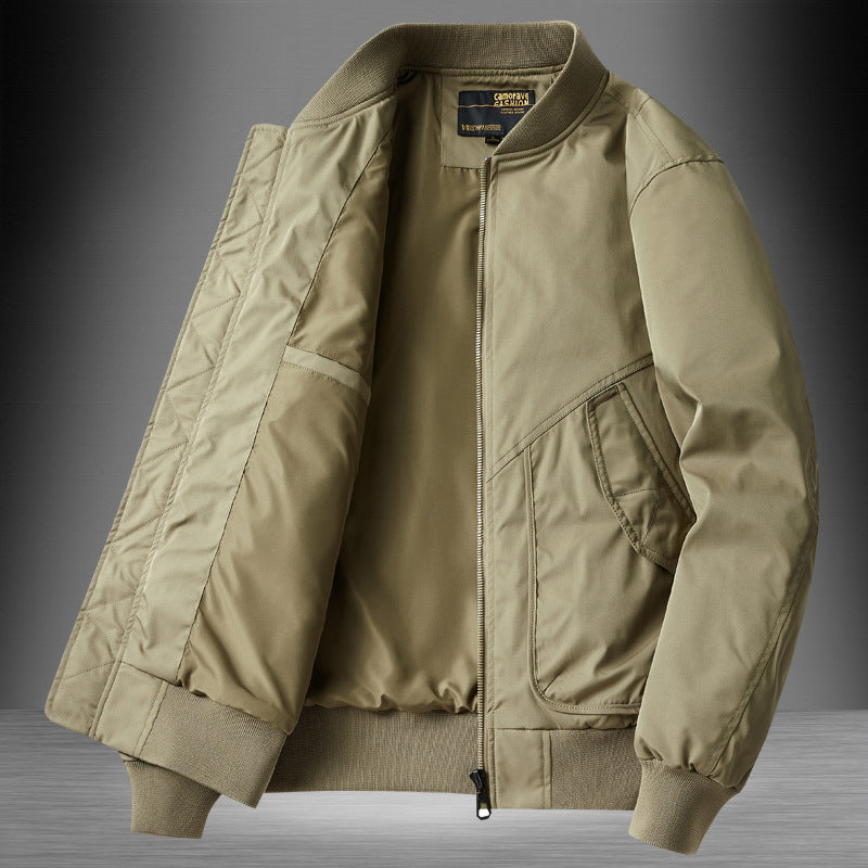Herren Classic Bomberjacke im Utility-Look mit gesteppter Thermofütterung und Schrägeingrifftaschen Nord Taschen