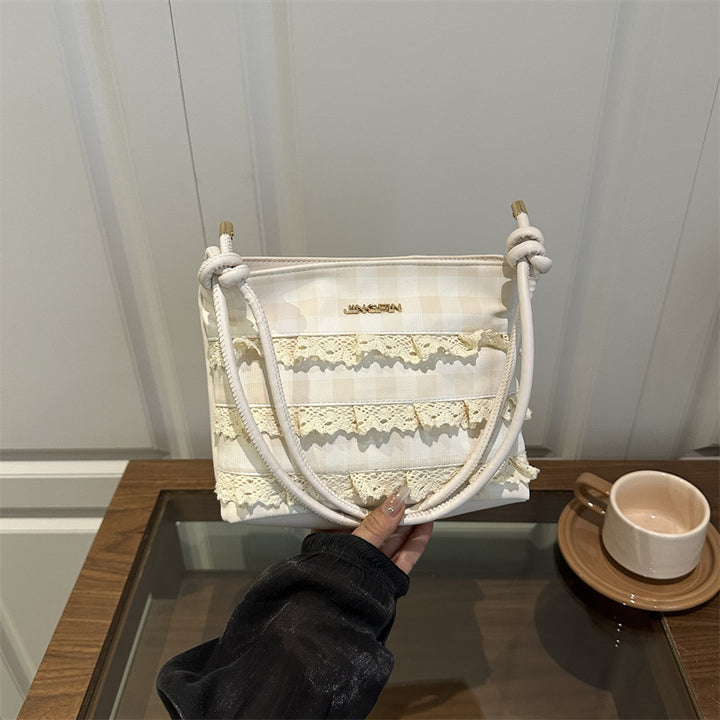 Damen kreative Umhängetasche mit Rüschendetails Nord Taschen