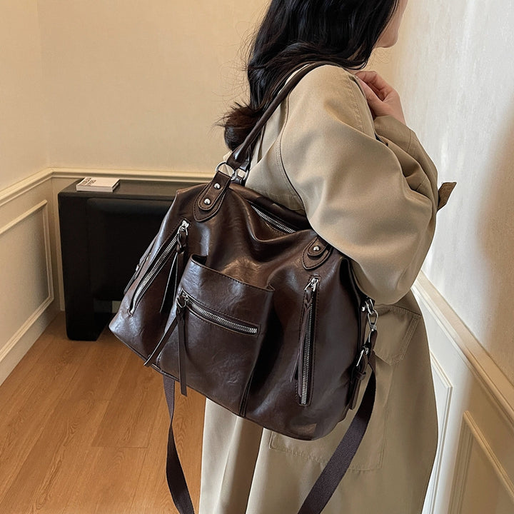 Damen vielseitige Handtasche mit mehreren Fächern und abnehmbarem Schulterriemen Nord Taschen