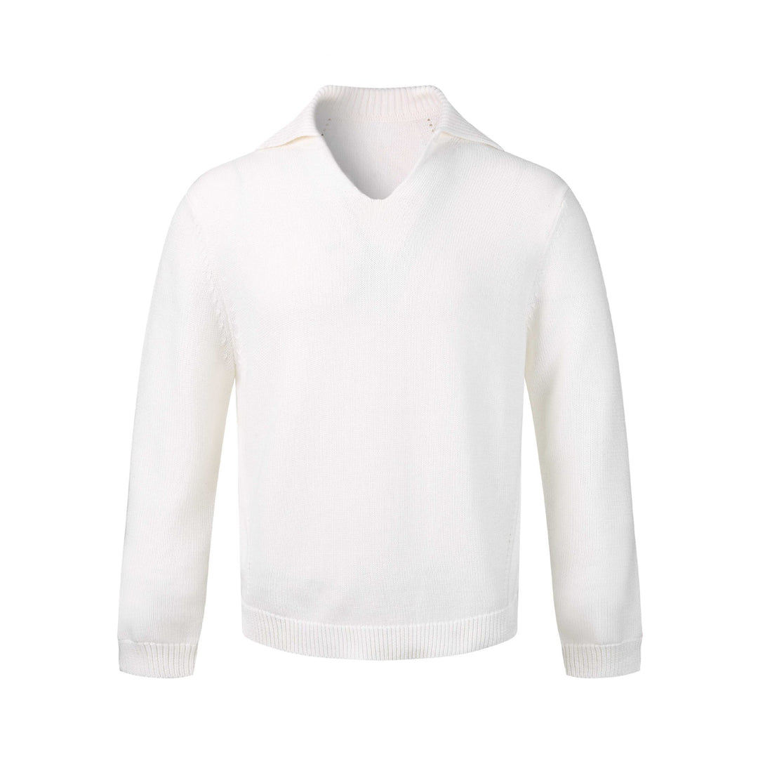 Damen Feinstrickpullover mit V‑Schlitzkragen und geripptem Saum Nord Taschen