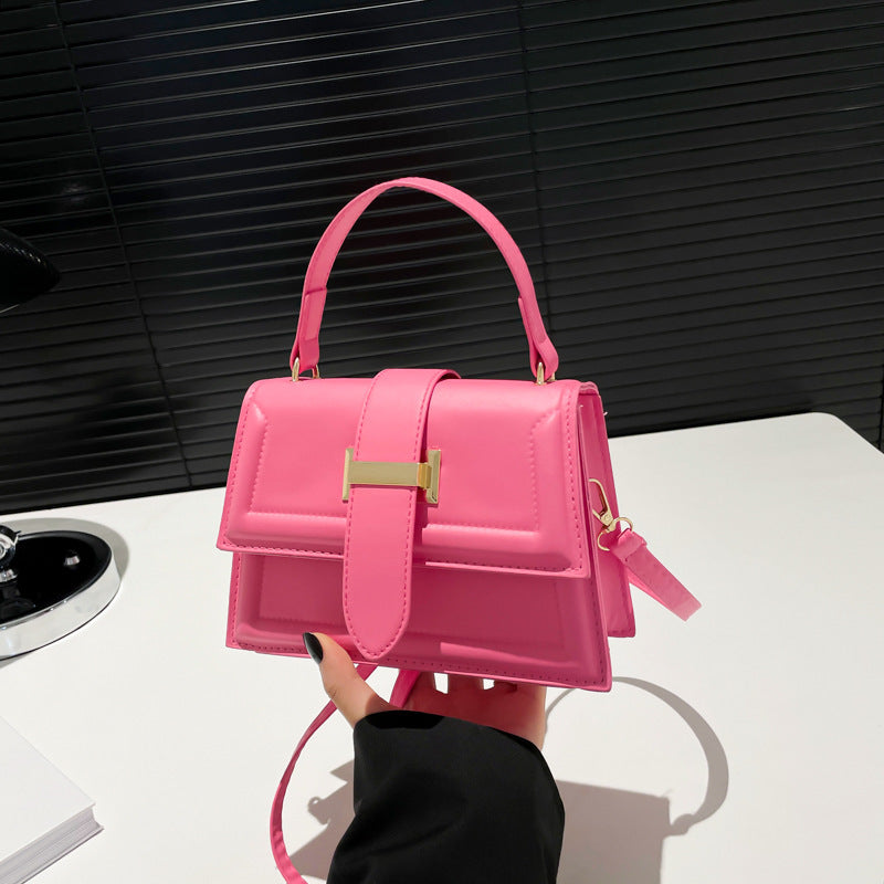 Damen elegante Handtasche mit praktischem Klappverschluss Nord Taschen