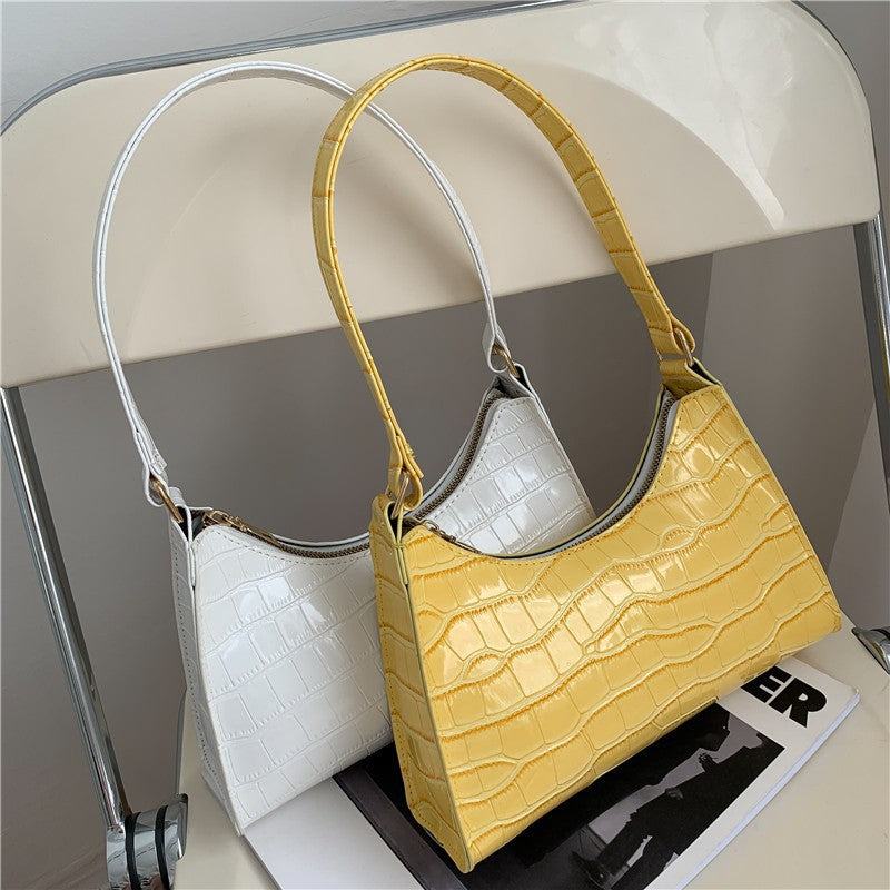 Damen elegante Umhängetasche im trendigen Krokodil-Look Nord Taschen