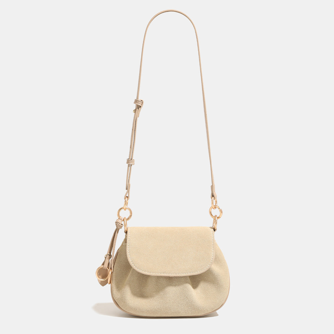 Damen Umhängetasche aus weichem Wildleder mit elegantem Kettenriemen Nord Taschen