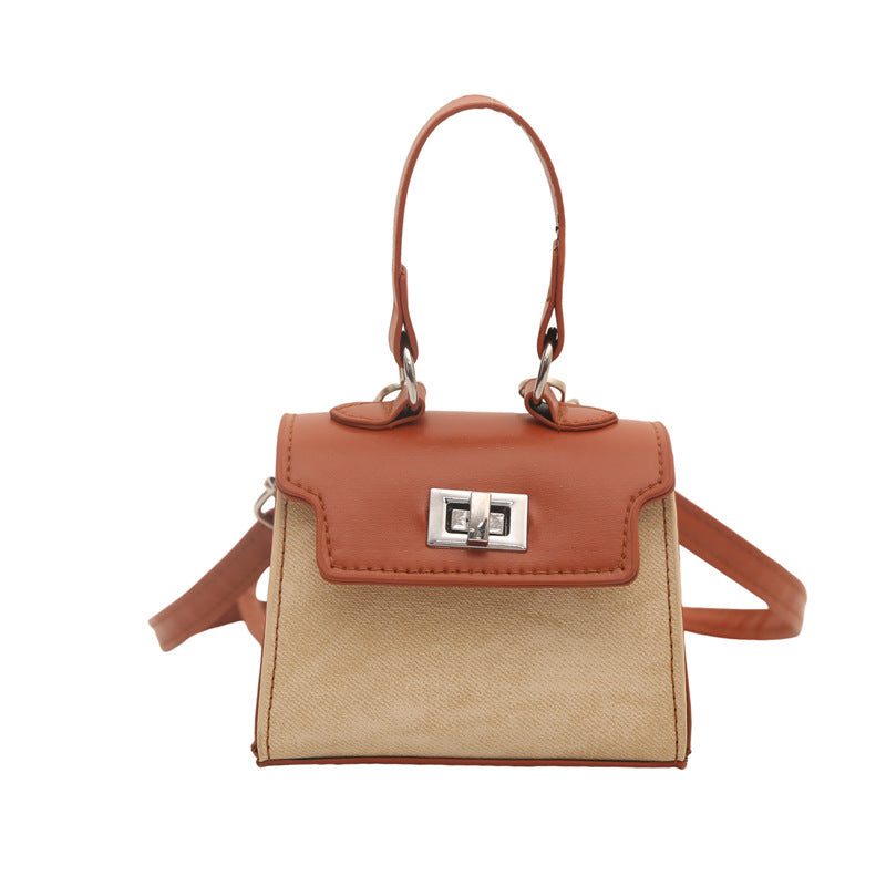 Damen Mini-Handtasche mit luxuriösem Lederlook und praktischen Tragegriffen Nord Taschen