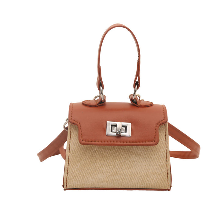 Damen Mini-Handtasche mit luxuriösem Lederlook und praktischen Tragegriffen Nord Taschen