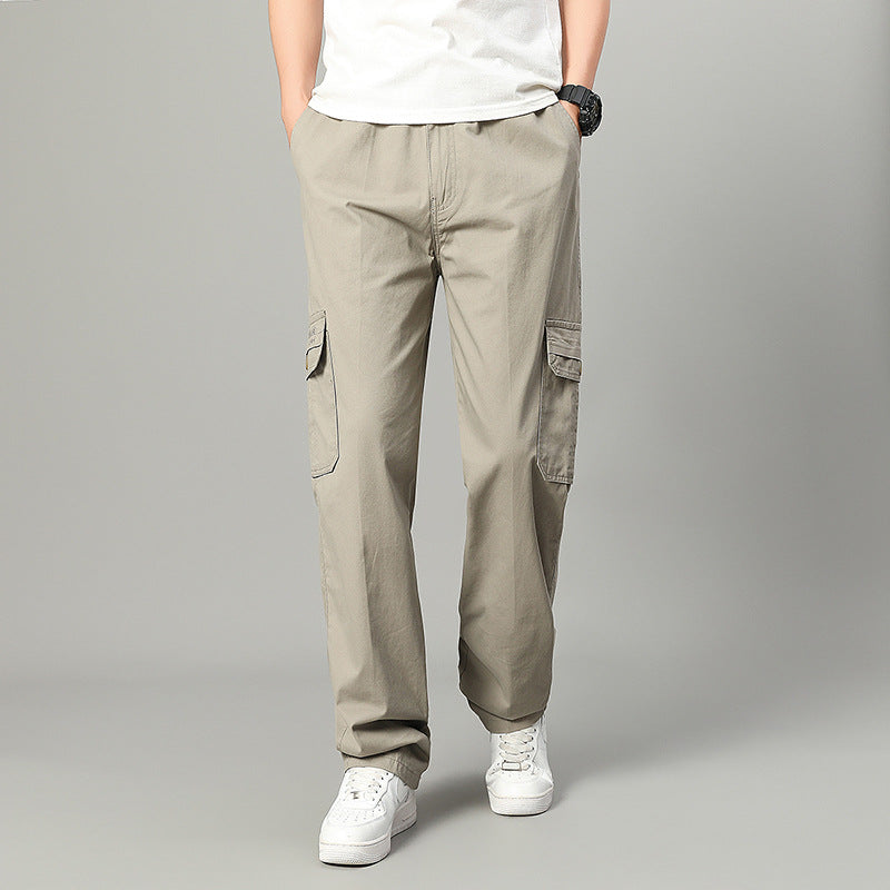Men's  relaxed cargo pants with multi-pocket utility design and elastic waist Nord Taschen