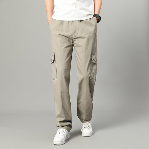 Men's  relaxed cargo pants with multi-pocket utility design and elastic waist Nord Taschen