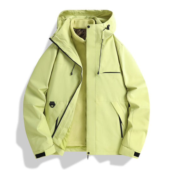 Herren Urban-Softshelljacke mit abgedichteten Nähten, verstellbarer Kapuze und minimalistischen Taschen Nord Taschen