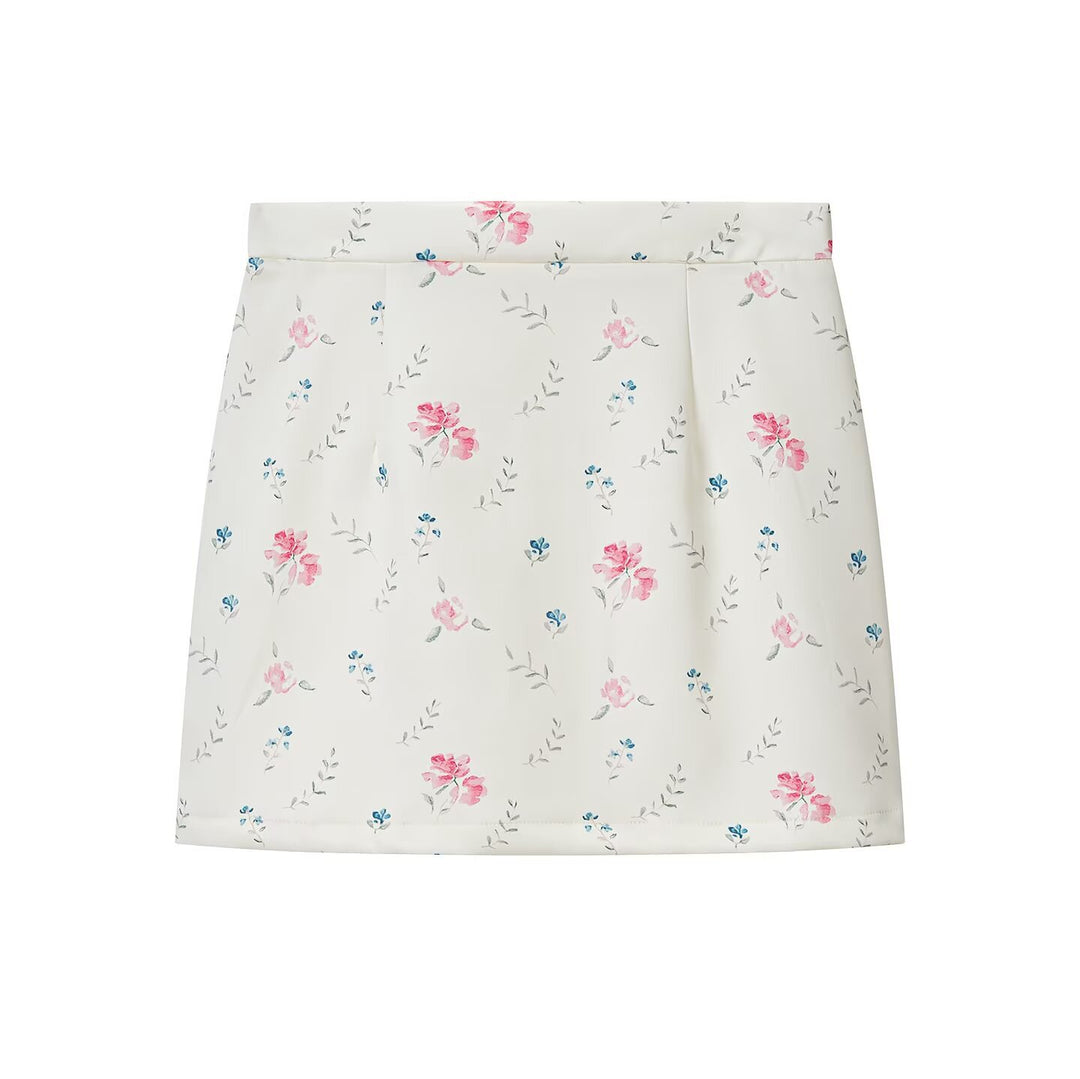 Damen Kurzblazer mit floraler Allover‑Print, taillierter Silhouette und dekorativen Schulterdetails Nord Taschen