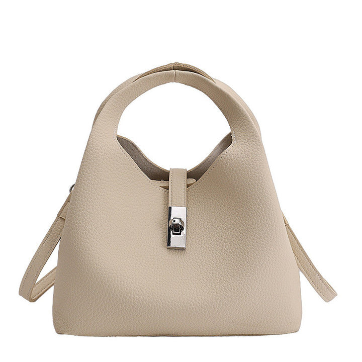Damen Hobo-Tasche aus strukturiertem Kunstleder mit elegantem Verschluss Nord Taschen