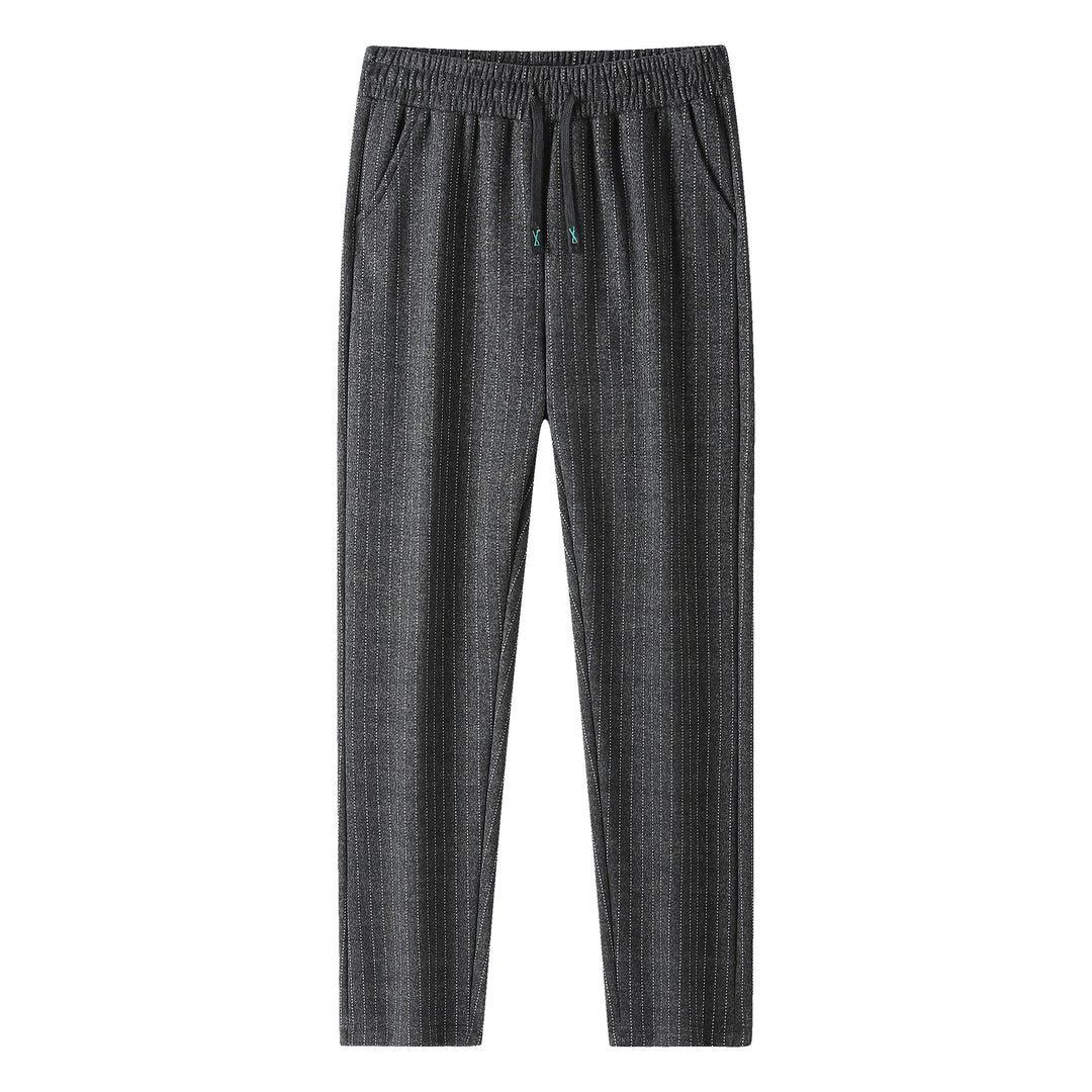 Damen Strick-Jogger mit Tunnelzug und feinem Nadelstreifen Nord Taschen