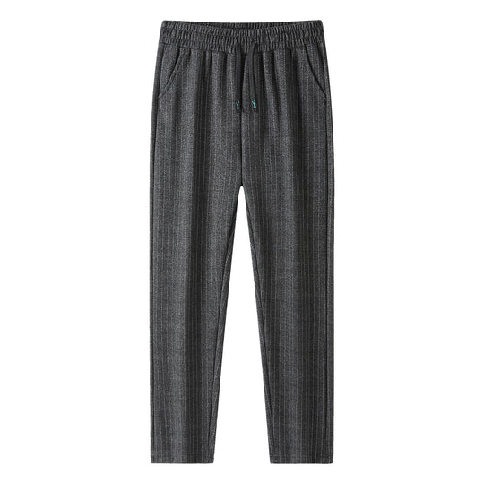 Damen Strick-Jogger mit Tunnelzug und feinem Nadelstreifen Nord Taschen