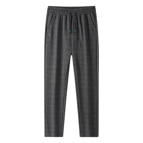 Damen Strick-Jogger mit Tunnelzug und feinem Nadelstreifen Nord Taschen
