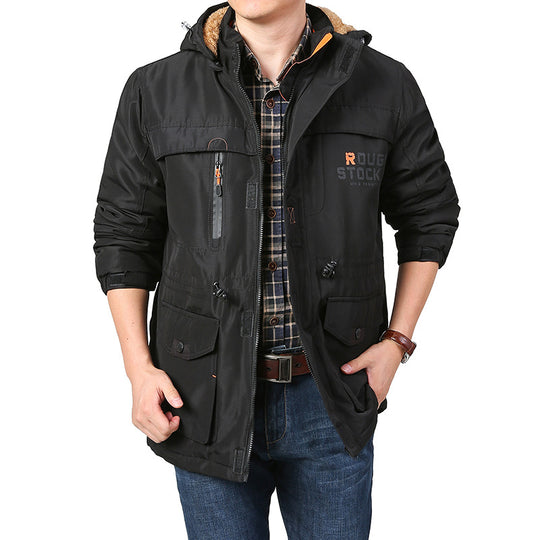 Herren Multifunktionale Winterjacke Nord Taschen