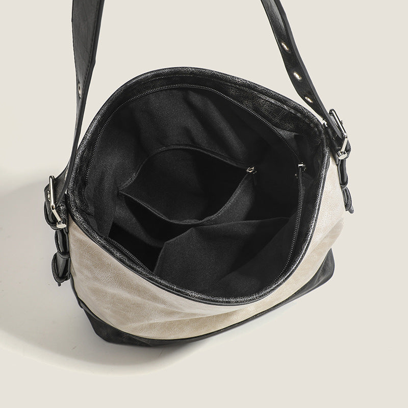Damen Hobo-Tasche mit geschwungenem Schnitt und hochwertiger Innenausstattung Nord Taschen