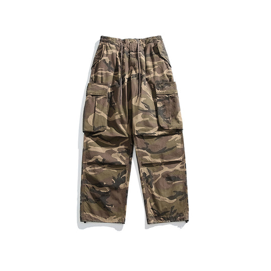 Herren Cargo-Overshirt im Utility-Stil mit Camouflage-Print und Mehrfachtaschen Nord Taschen