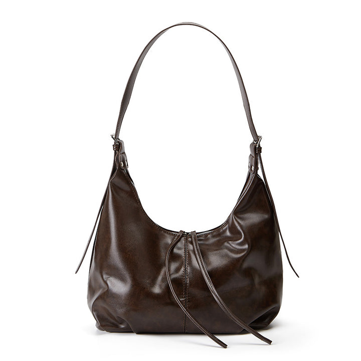 Damen Hobo-Tasche aus hochwertigem Kunstleder mit raffinierten Falten und elegantem Design Nord Taschen