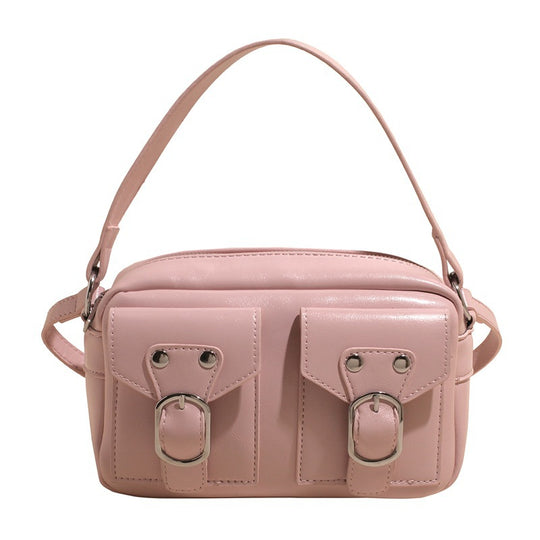 Damen Schultertasche mit stilvollem Schnallen-Detail und praktischen Fächern Nord Taschen