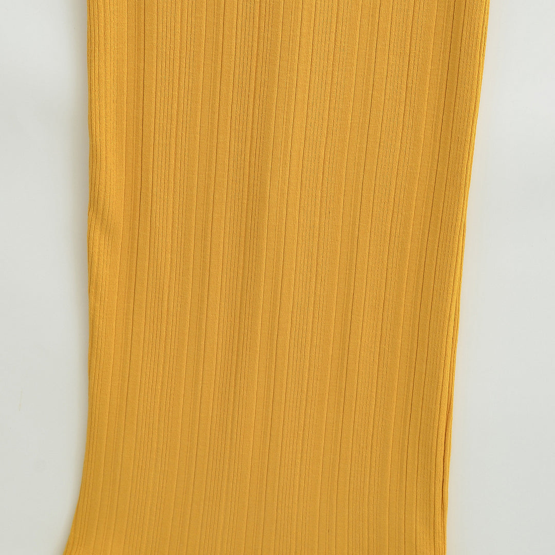 Damen Midikleid in Rippstrick, ärmelloses Slim‑Fit mit Stehkragen Nord Taschen