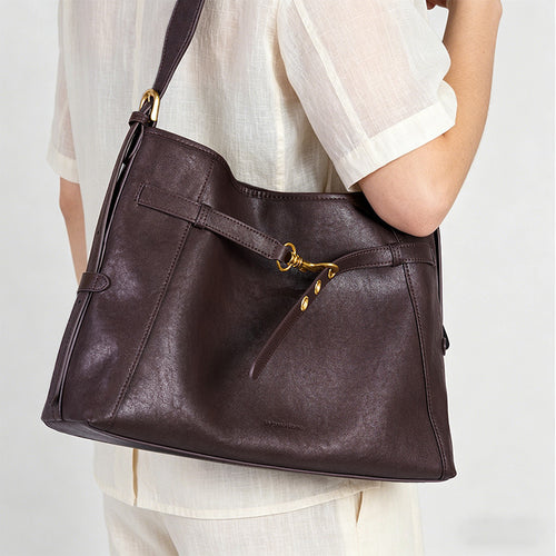 Damen elegante Handtasche mit strukturiertem Design und verstellbarem Schulterriemen Nord Taschen