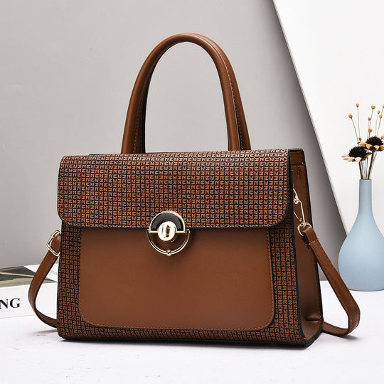 Damen elegante Henkeltasche mit strukturiertem Design und abnehmbarem Schulterriemen Nord Taschen