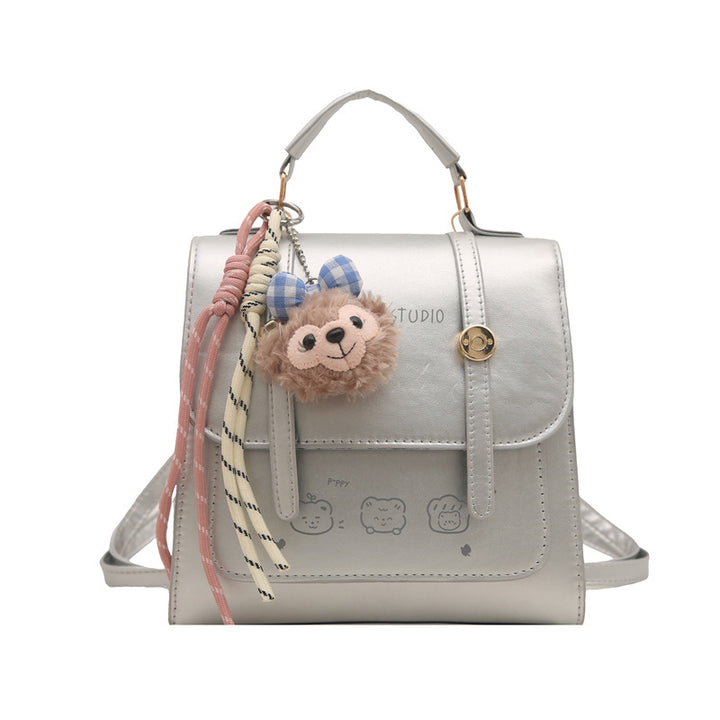 Damen niedliche Rucksack-Handtasche mit verspieltem Tieranhänger Nord Taschen