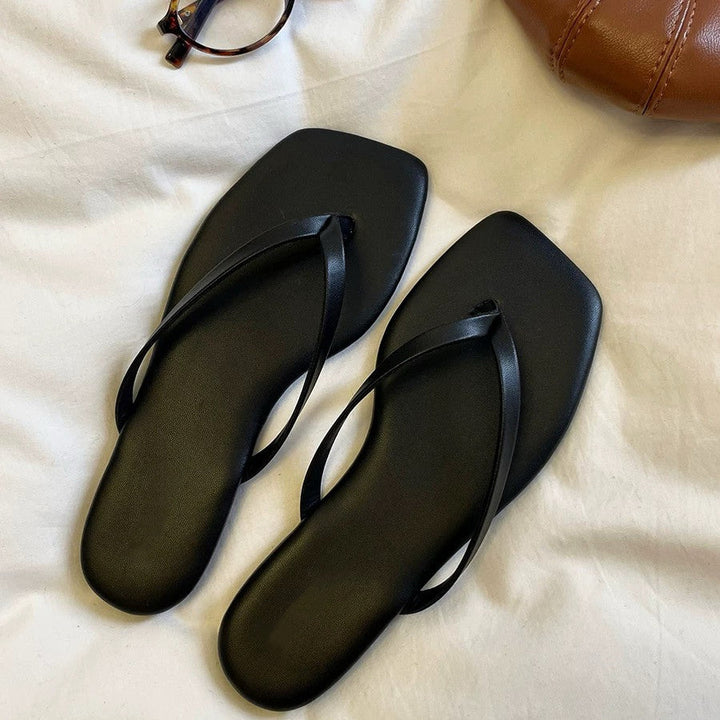 Damen Zehentrenner-Sandalen mit elegantem Riemendesign und ergonomischem Fußbett