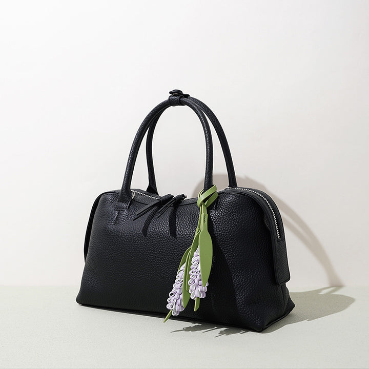 Damen moderne Handtasche mit einzigartigem Blumenanhänger Nord Taschen